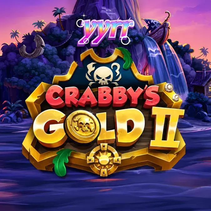 Tampilan antarmuka permainan slot Crabby’s Gold 2 dengan tema bajak laut